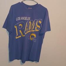 80s Los Angeles Rams graphic Royal Blue Remake design T shirt NFL HN3826