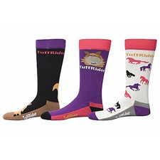 TuffRider Tuffrider Kids Asher Socks 3 Pack Brn