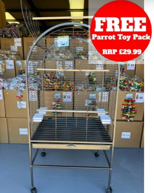 Parrot-Supplies Daytona Top Opening Large Parrot Cage, African Grey - Antique
Opens in a new window 