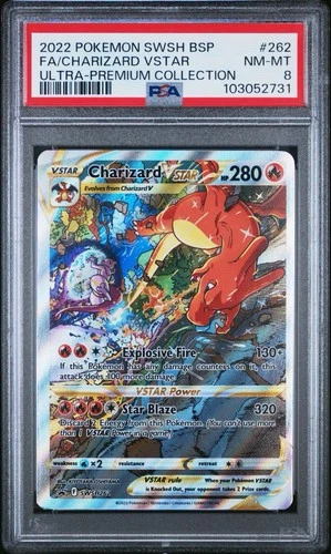 Pokémon TCG Charizard VSTAR SWSH262 Sword & Shield Promo Holo PSA 8