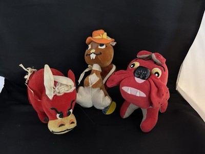 3 Vintage Dakin Dream Pets Semper fidelis, Tabasco, & Chipper
