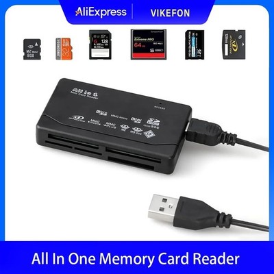 ALL-IN-ONE Kartenleser Speicherkarten USB Kartenlesegerät für CF/SD/xD/MS/SDHC