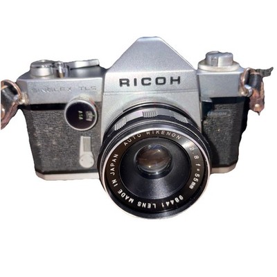 RICOH SINGLEX TLS 35mm CAMERA w RIKENON f/1.4 55mm LENS Shutter Release Cable