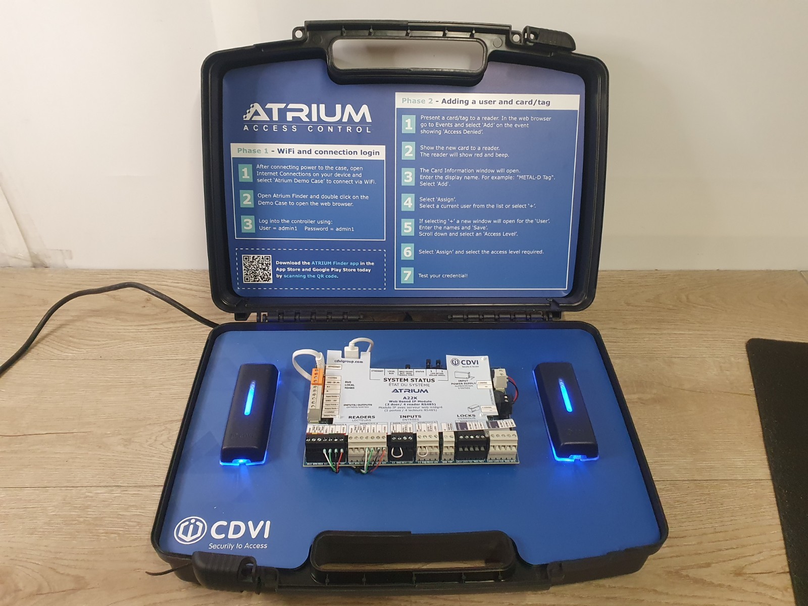 CDVI A22K ATRIUM KRYPTO 2-Door / 4-Reader Encrypted IP Door Controller RS485