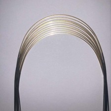 1 PC Dental Orthodontic Super Elastic Ni-Ti 24K Gold Coated Round Wire 016 Upper
