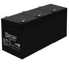 Mighty Max 12V 5AH SLA Replacement Battery Compatible With Solar Power - 3 Pack