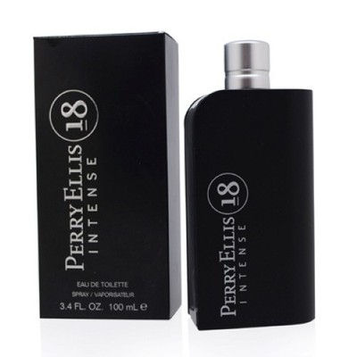 Perry Ellis 18 Intense for Men 3.4 oz / 100 ml Eau de Toilette Spray -New in Box