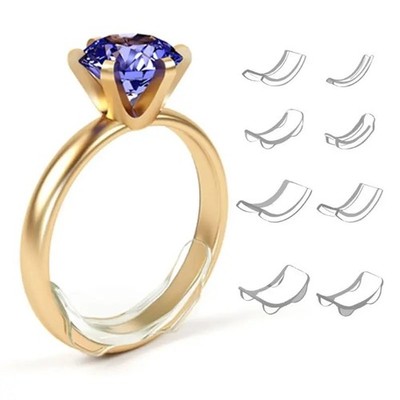 8 Stück Ring Verkleinerung, Unsichtbarer Ringgrößenversteller Für Lose Ringe,Rin