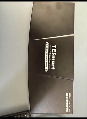 TESmart Dual Monitor KVM Switch Box USB-C HDMI DP EDID Docking Station USB 3.0