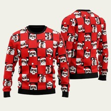 Funny Santa Peeking Ugly Christmas Sweater