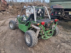 Green Gas Off Road Go-Kart Frame with Dual Seats