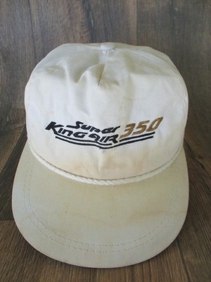 VINTAGE Beechcraft SUPER King Air 350 Baseball Cap Men's One Size  Aviation