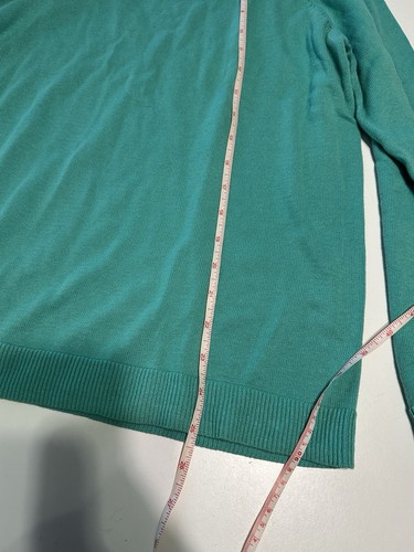 NWT Croft Barrow Womens petite XL Green Acrylic Knit Pullover Sweater - Picture 6 of 7