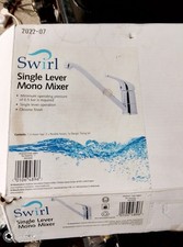 Chrome Swirl Loop Single-Lever Mono Mixer Tap Kitchen 12oz