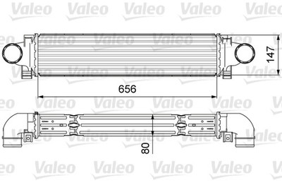 1x VALEO 818646 Ladeluftkühler für Volvo