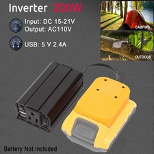 Power Supply Inverter For Dewalt 20V Max Li-ion Battery to AC 110V Sine Wave New