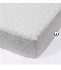 Fitted Jersey Crib/Toddler Bed Sheet Knit Heather Gray - Cloud Island - Gray