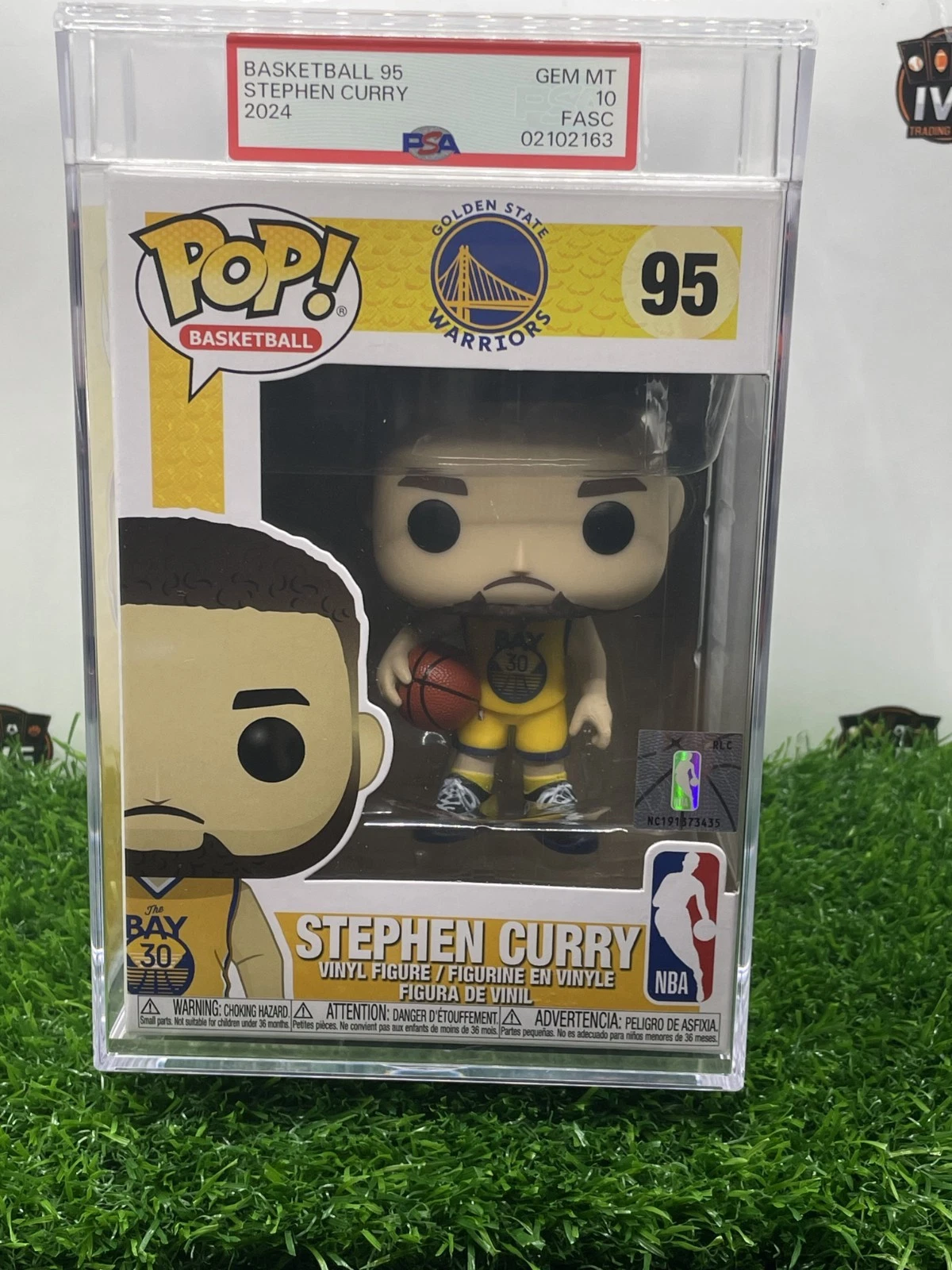 Stephen Curry Funko Pop! Basketball #95 Yellow The Bay Jersey Graded Mint 10🔥📈