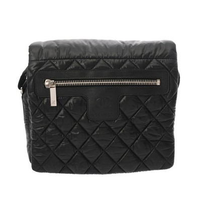 CHANEL Small Messenger Bag Coco Cocoon A48616 Cococoon Nylon black