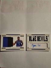 2019 National Treasures Collegiate Zion Williamson Booklet /10 Patch Auto Rookie