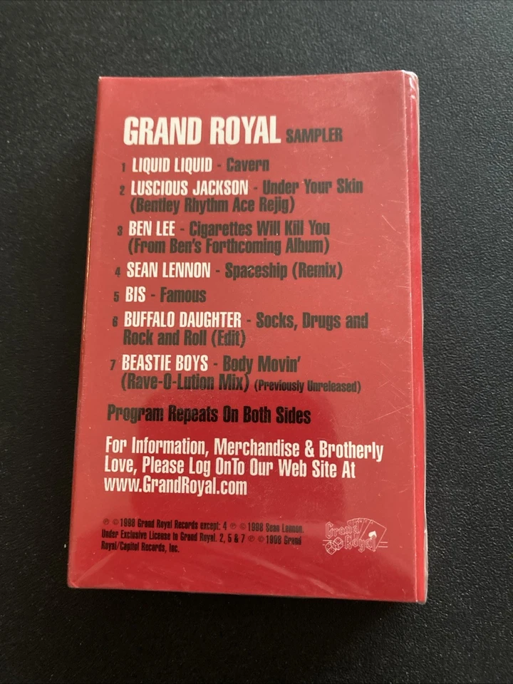 Grand Royal New Sampler Cassette Various Artists 1998 - Image 3 of 3