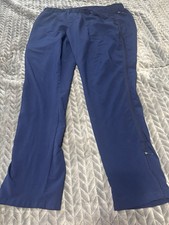 Barco One Wellness Women s Navy blue Scrub Pant With Zipper Leg Size XL