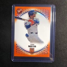 🧂YY 2026 TOPPS PRISTINE BASEBALL ORANGE REFRACTOR /25 JUAN SOTO