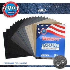 996A Wet and Dry Sandpaper 60-10000 Grit Sand Paper Sheet Waterproof A4 Size
