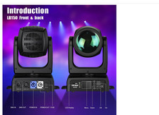 BETOPPER 150W Moving Head DJ Lights with Beam 12 GOBO 12 Colors 1 Prism Plate DM