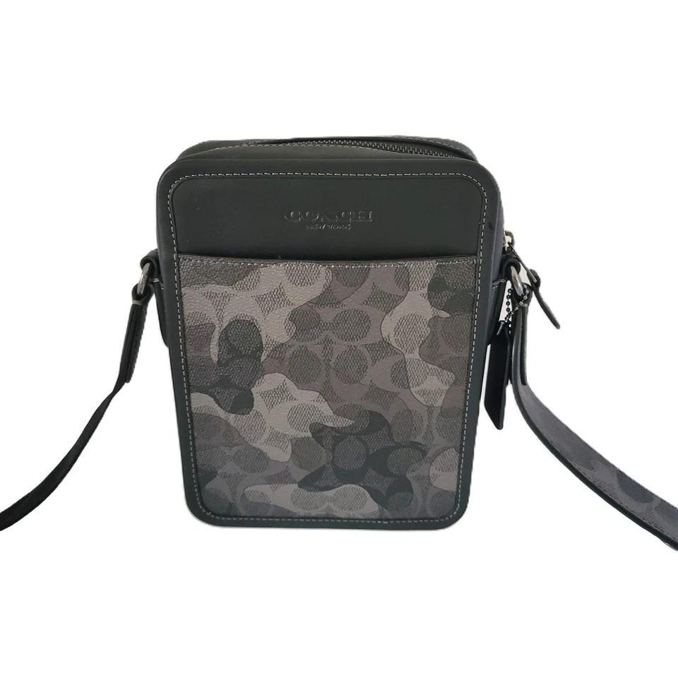 Bandolera Coach CAO74 Sullivan Signature Camuflada Bolso Mensajero Gris Multi Foto 2 de 4