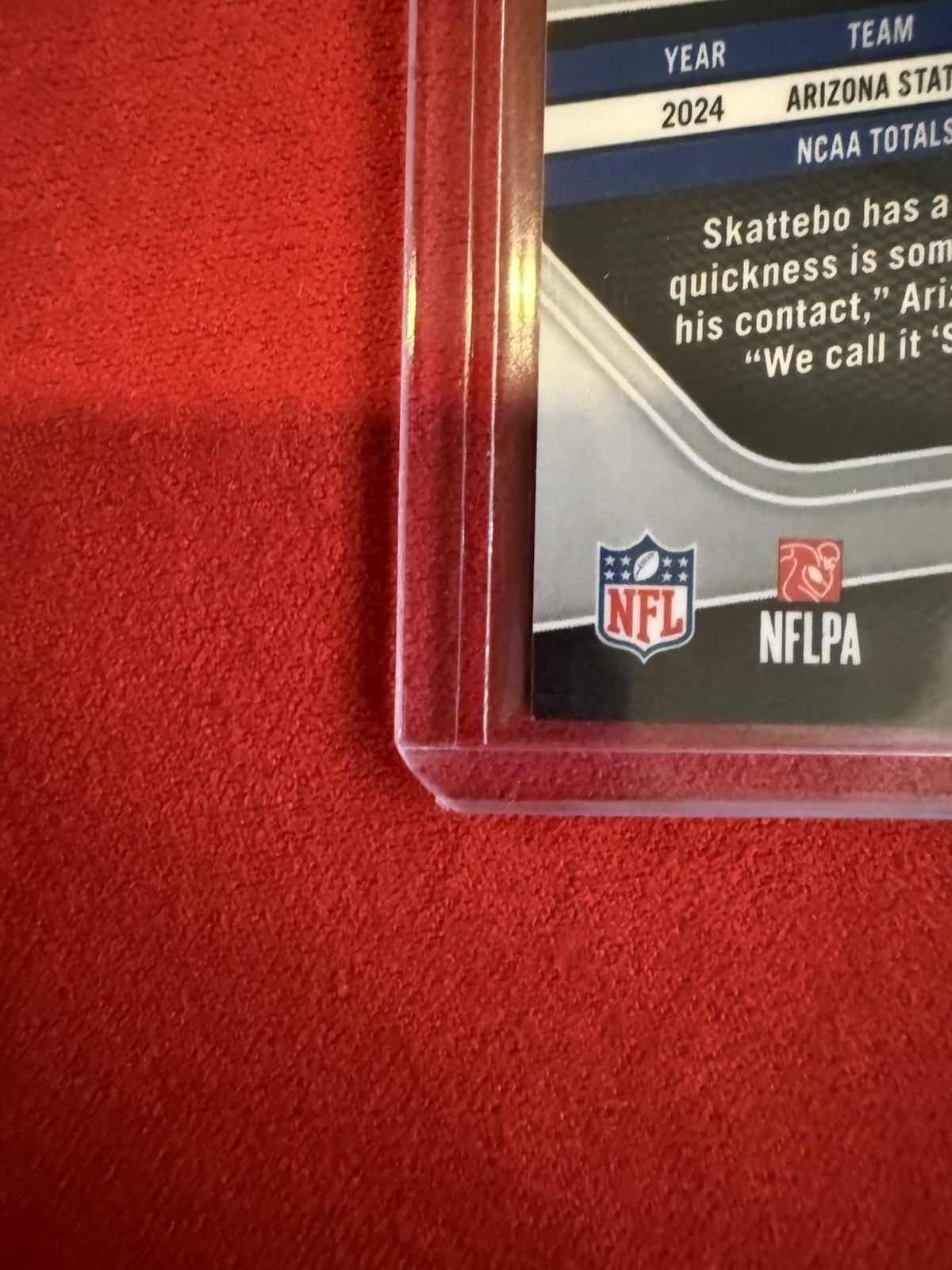 2025 Panini Prizm Rookies Cam Skattebo #363 Black 1/1 Disco Prizm RC Auto Giants view 10