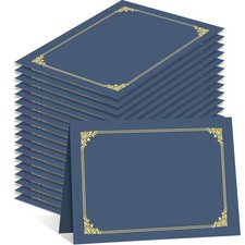 Certificate Holders 50 Packs Navy Blue Diploma Covers Gold Foil Border Diplom...