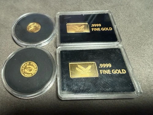 .9999 Gold Bars Angela Buchanan 37th US Treasurer Signature Monarch Metals Lot