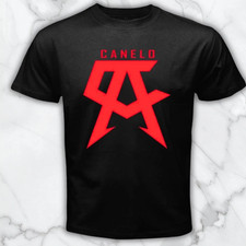 ALVAREZ CANELO Men's Black Graphic T Shirt Freeships