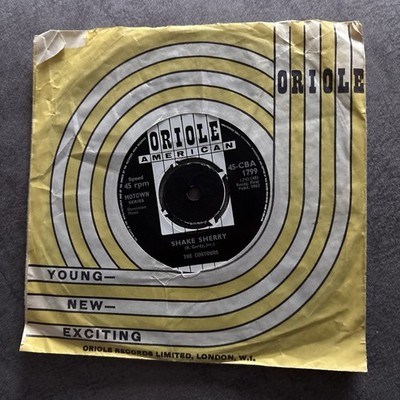 The Contours   Shake Sherry - Original UK Oriole 7'' -45-CBA 1799