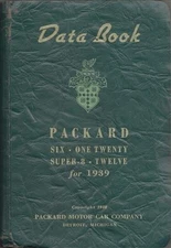 1939 Packard Data Book Original - Facts Options Specifications Accessories