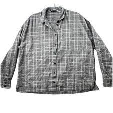 MADEWELL Shirt Size Small / Med Top Plaid Westlake Boxy Oversized Slouchy