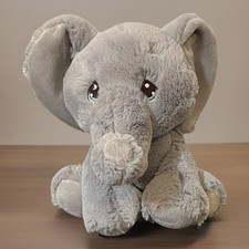 Precious Moments Tuk Plush Elephant Soft Stuffed Animal Stitched Blue Eyes 2016
