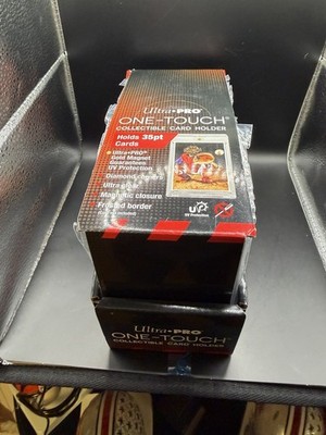 Box of 25 Ultra Pro One-Touch Frosted Border Card Holders Recessed Regular 32pt