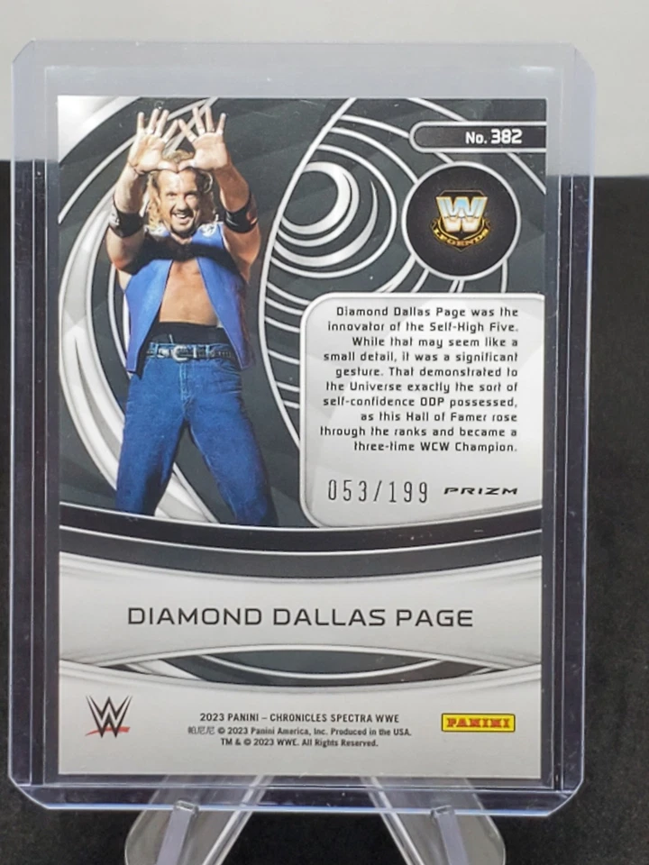 2023 WWE Chronicles Panini Red  /199 - #382 Diamond Dallas Page  No 183 - Image 2 of 2