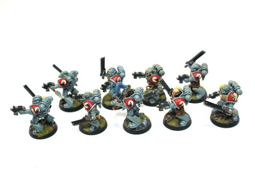 Warhammer Space Marines Space Wolves Tactical Squad Well Paitned A25 - Picture 3 of 6