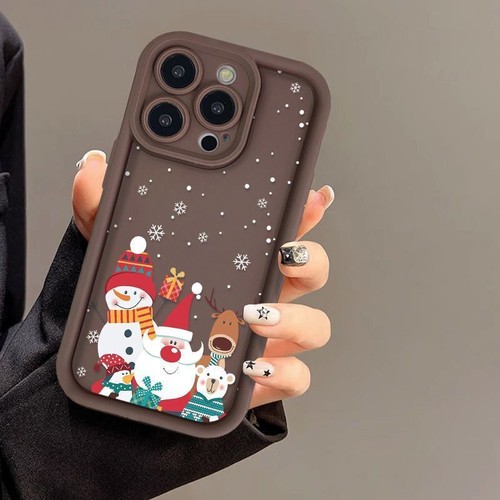 Santa Claus Phone Case For iPhone 16 15 14 Pro Max Plus 13 12 Shockproof Cover - 第 10/10 張圖片