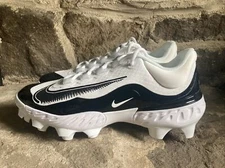 Nike Alpha Huarache Elite 4 Low MCS Baseball Cleats FD6255-101 Black Mens Size 8