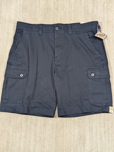 Mens St John's Bay Cargo Shorts Classic Comfort Stretch Ocean Blue Sz 38 NWT