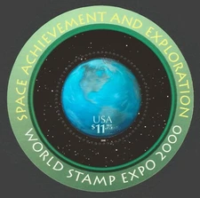 Scott #3412 MNHOG 2000 $11.75 Space Souvenir Sheet   MSA_02