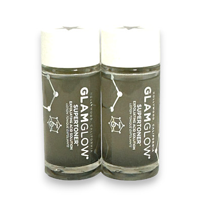 Glamglow Supertoner Exfoliating Acid Solution 1fl.oz./30ml New; Lot of 2