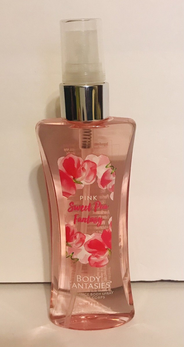 Body Fantasies PINK SWEET PEA FANTASY Fragrance Body Spray oz