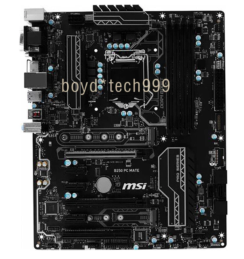 MSI B250 PC MATE Motherboard Socket LGA 1151 Intel B250 DDR4 DIMM ATX