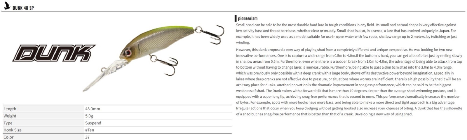 OSP Bent Minnow 76F Schwimmend Minnow Köder PC-91 (2792