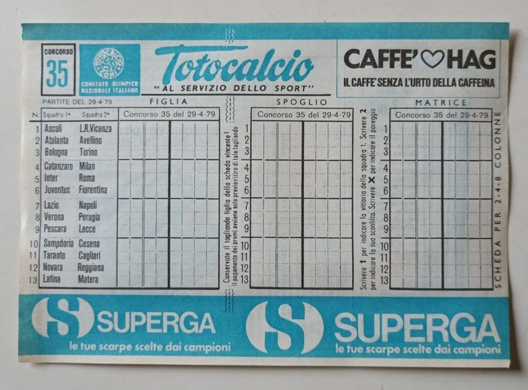 Come Nasce la Schedina del Totocalcio: La Storia di un'Icona del Gioco